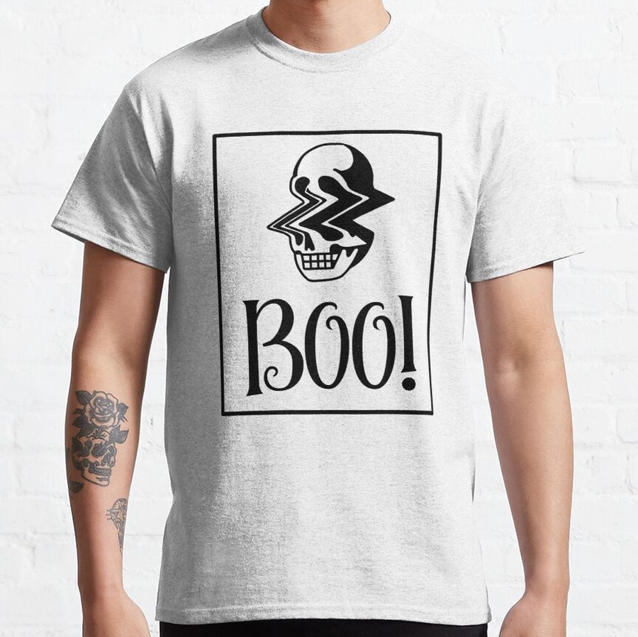 Boo Halloween hocus pocus spell book Classic T-Shirt