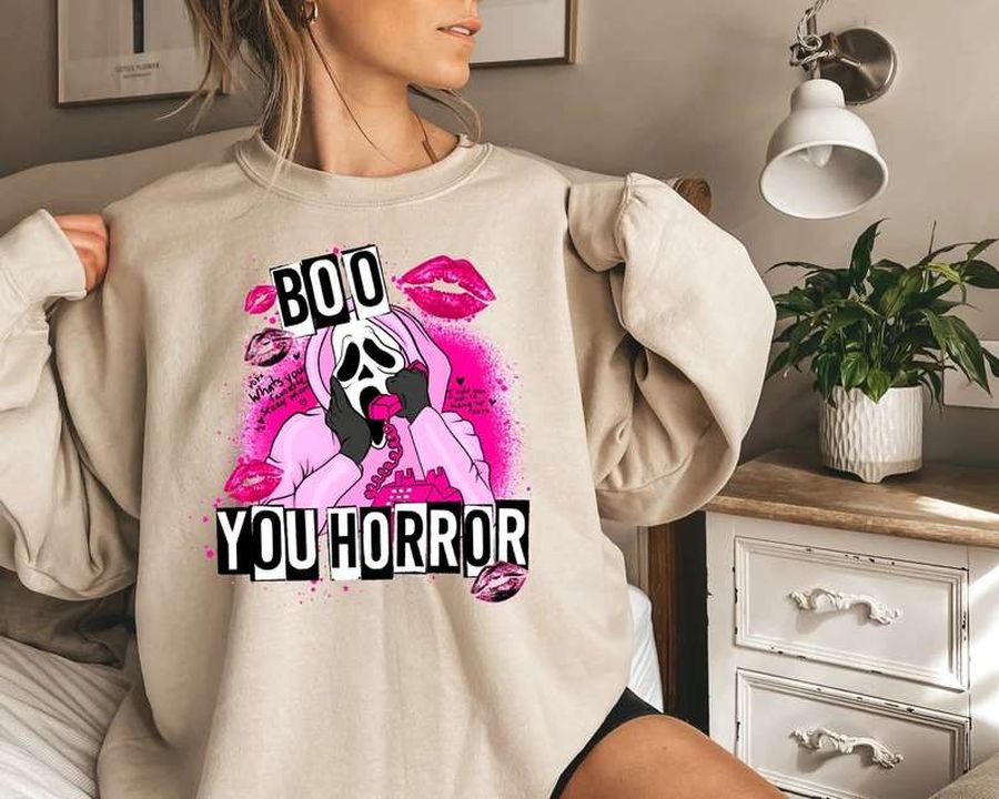 Boo You Horror, Ghostface Halloween T-Shirt