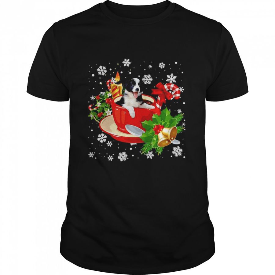 Border Collie Christmas Dog Shirt