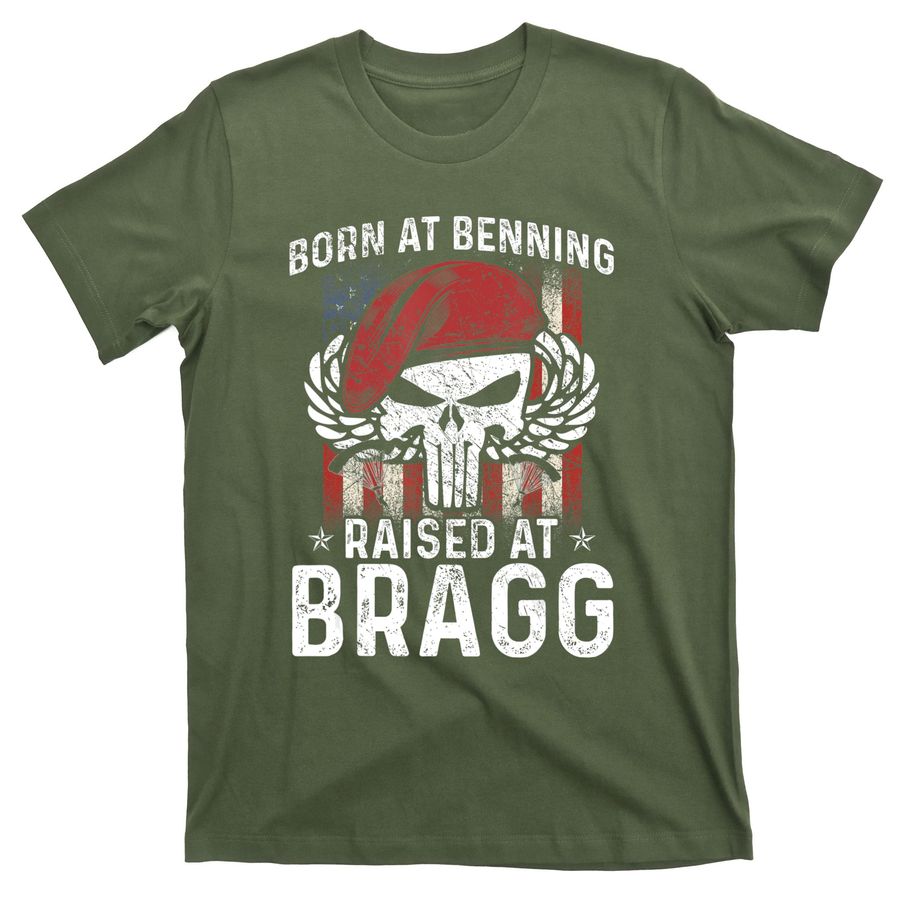 Born At Ft Benning Raised Fort Bragg Airborne, Veterans Day T-Shirts
