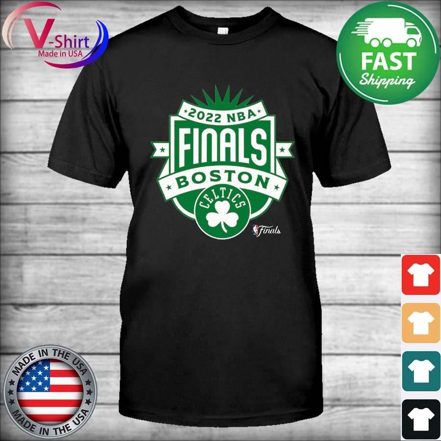 Boston Celtics Sportiqe 2022 NBA Finals Crest Comfy T-Shirt