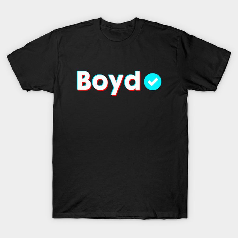 Boyd Name Verify Blue Check Boyd Name Gift T-shirt, Hoodie, SweatShirt, Long Sleeve