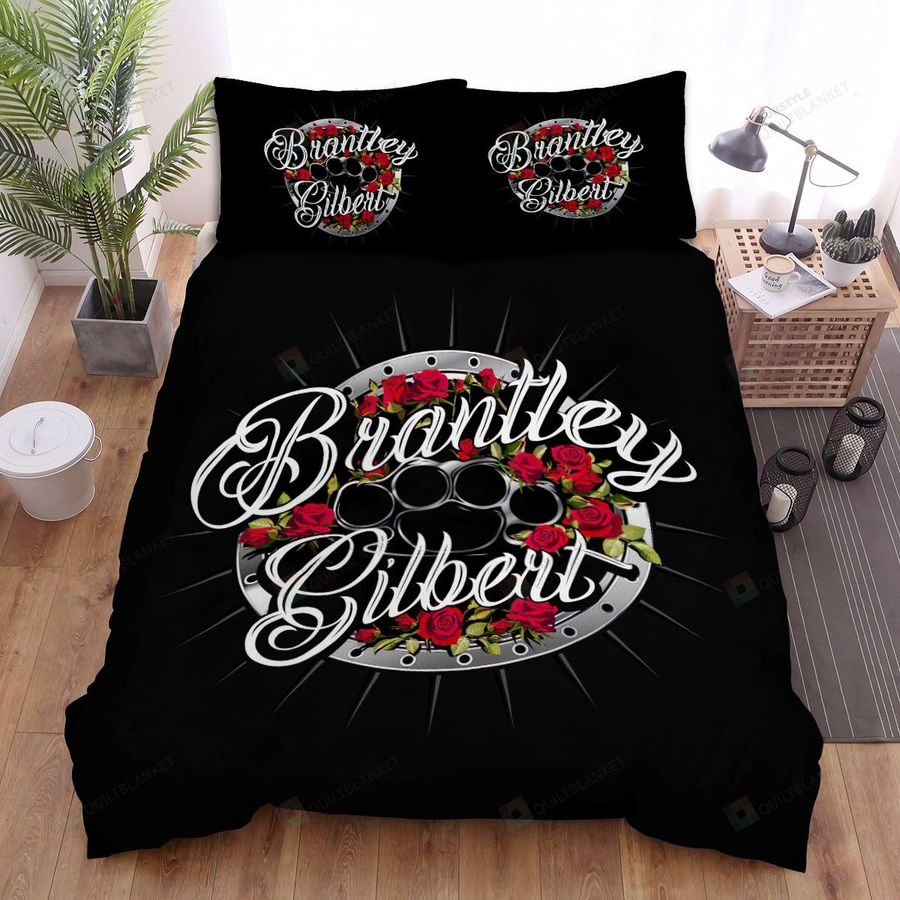 Brantley Gilbert Roses Bed Sheets Spread Comforter Duvet Cover Bedding Sets