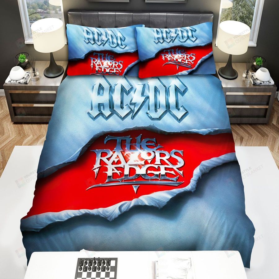 Brian Johnson Album The Razors Edge Bed Sheets Spread Comforter Duvet Cover Bedding Sets