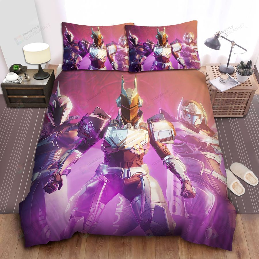 Bright Logo Destiny 2 Prophecy Dungeon Armor Bed Sheets Spread Comforter Duvet Cover Bedding Sets