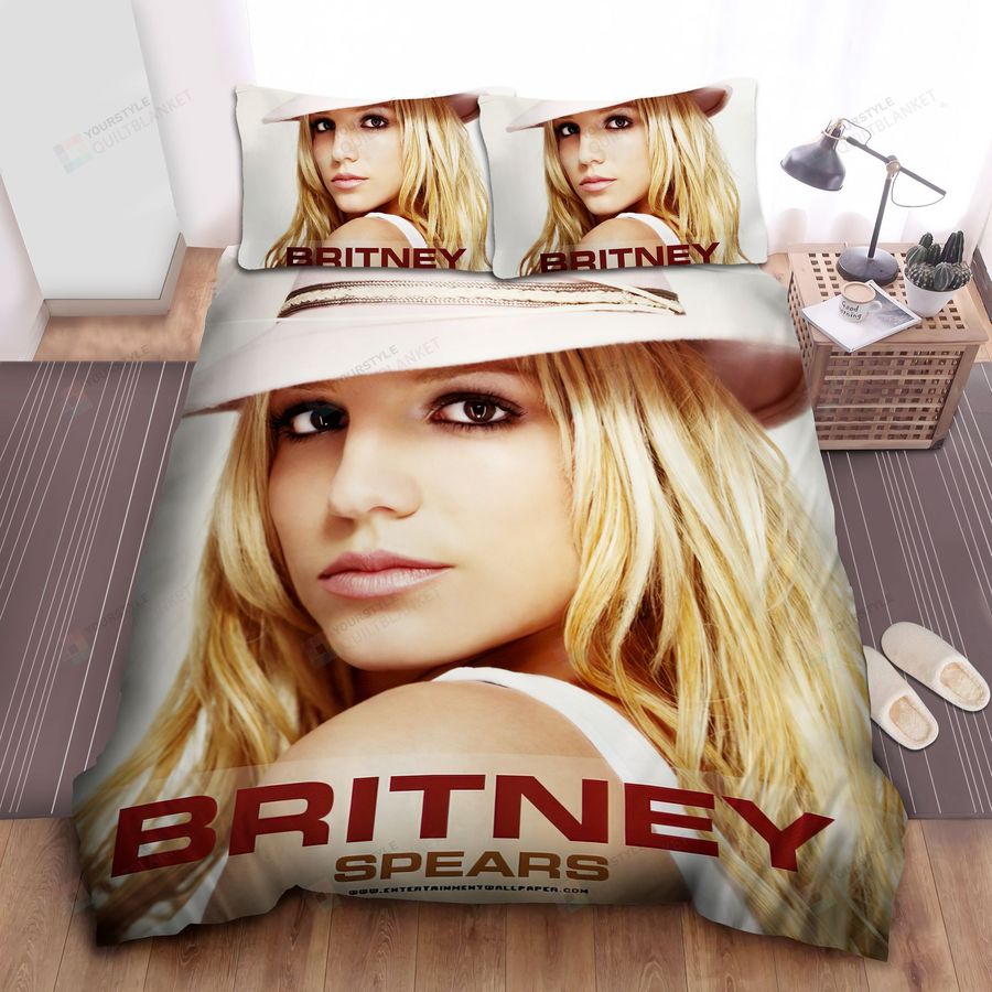 Britney Spears In Pink Hat Bed Sheets Spread Comforter Duvet Cover Bedding Sets