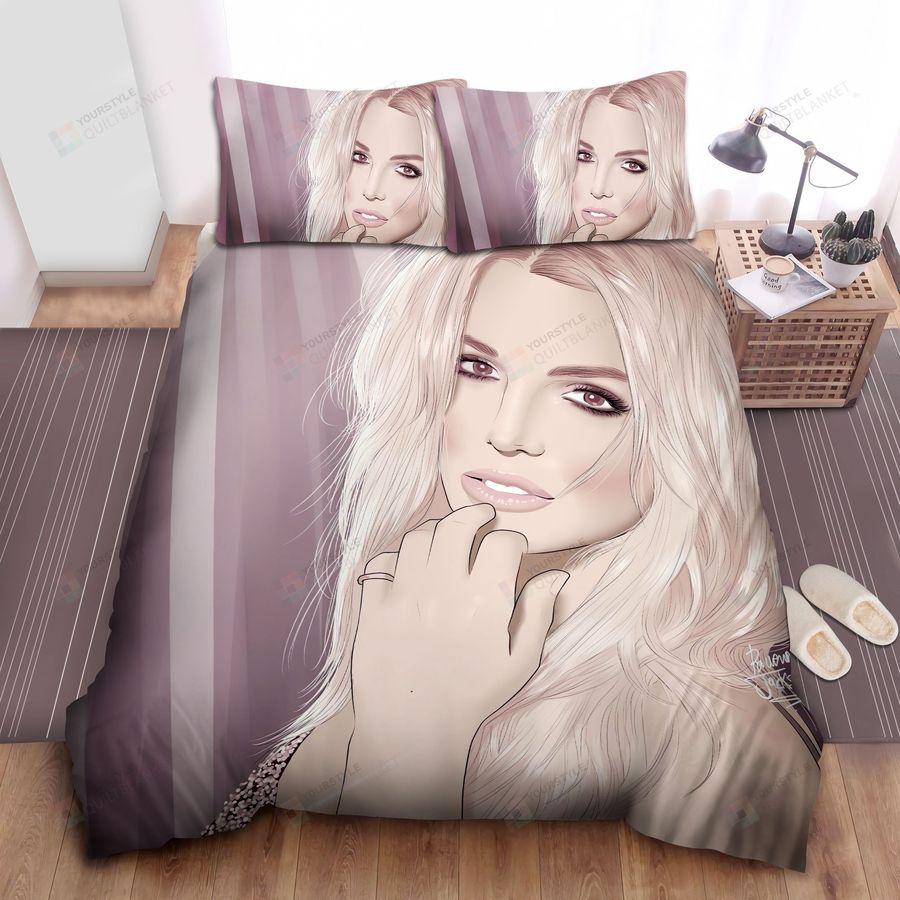 Britney Spears Piece Of Me Art Bed Sheets Spread Comforter Duvet Cover Bedding Sets