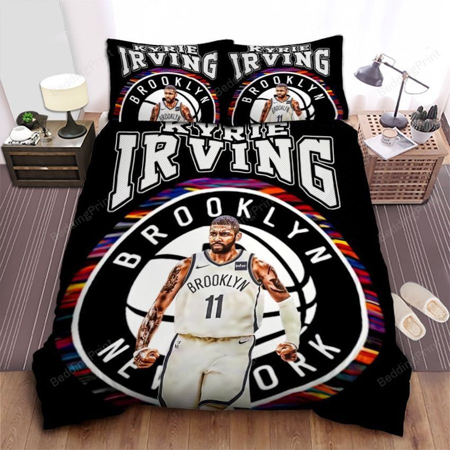 Brooklyn Nets Kyrie Irving Digital Artwork Bed Sheet Duvet Cover Bedding Sets