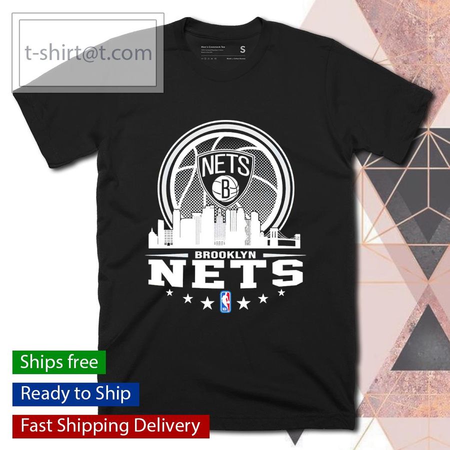 Brooklyn Nets NBA City Skyline Shirt