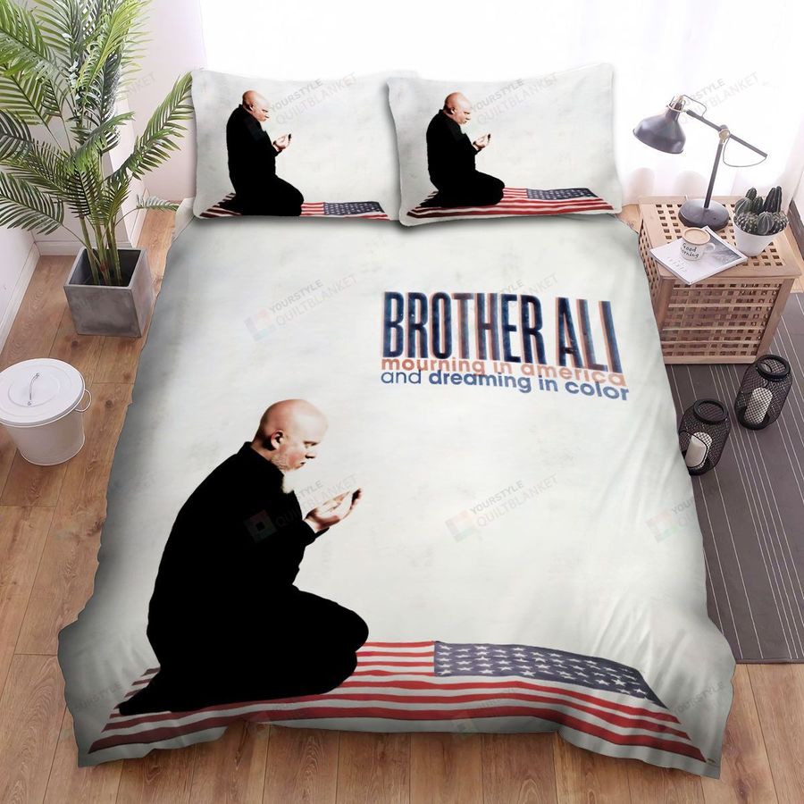 Brother Ali Mourning In America And Dreaming In Color Album Cover Bed Sheets Spread Comforter Duvet Cover Bedding Sets