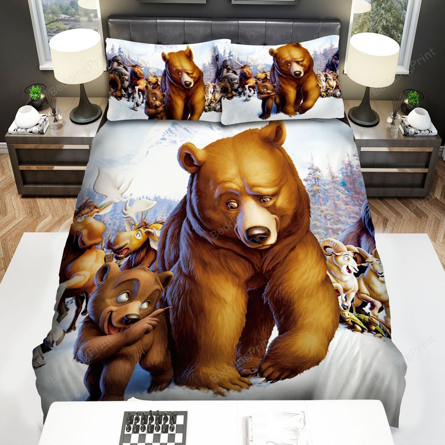 Brother Bear All Characters Bed Sheets Spread Duvet Cover Bedding Sets