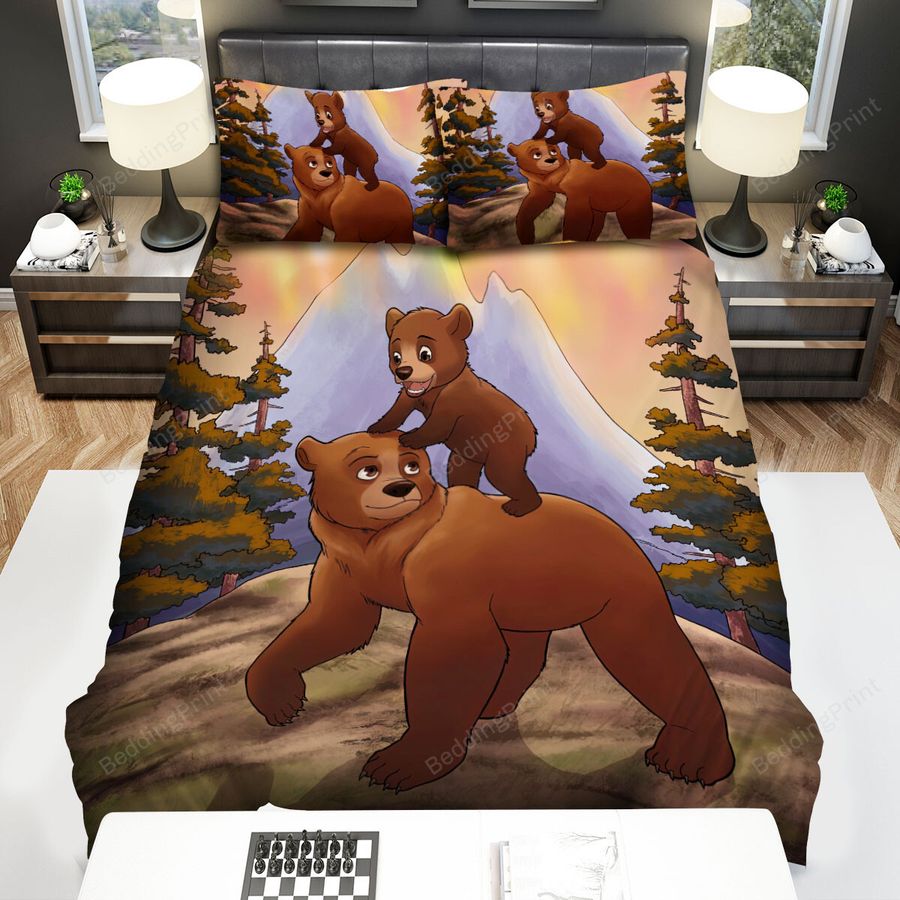 Brother Bear Koda And Mom Walking Bed Sheets Spread Duvet Cover Bedding Sets
