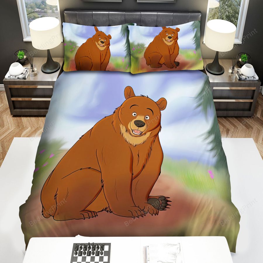Brother Bear Tug Solo Picture Bed Sheets Spread Duvet Cover Bedding Sets