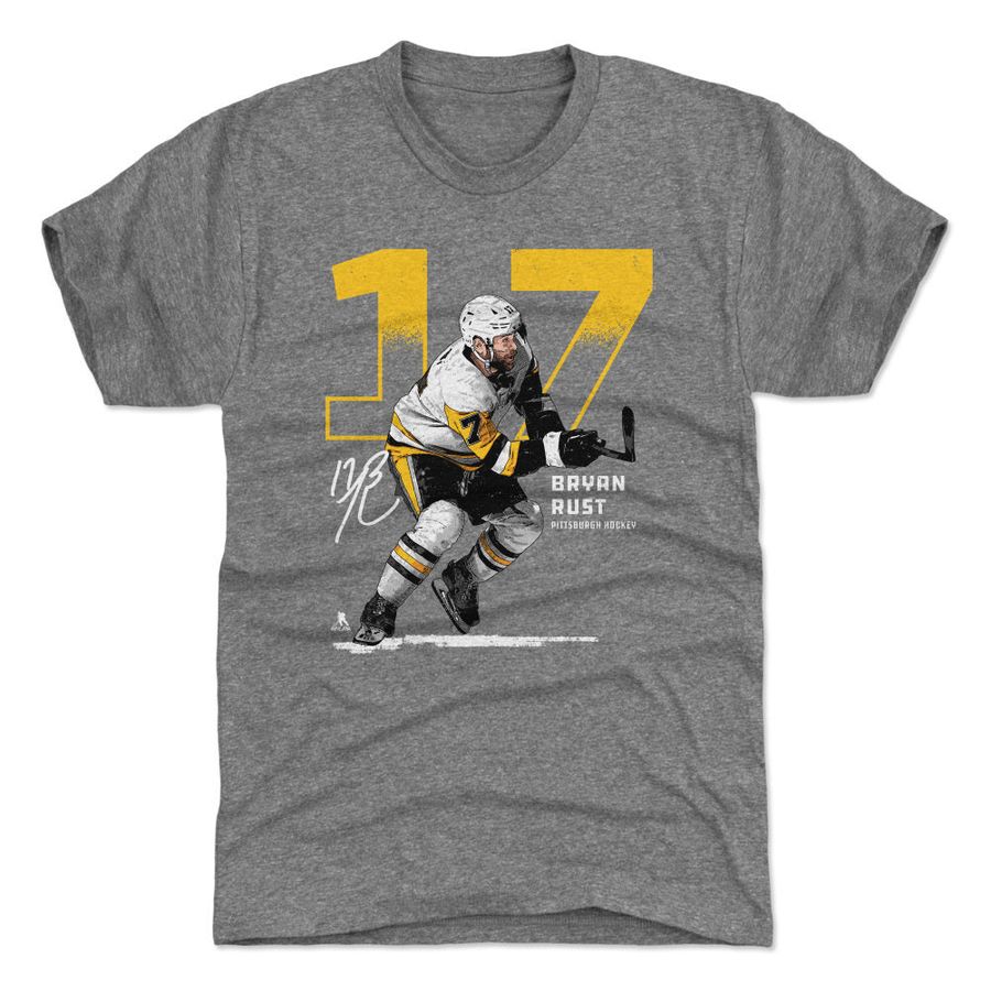 Bryan Rust Pittsburgh Outline WHT - Pittsburgh Penguins _1t-shirt sweatshirt hoodie Long Sleeve shirt