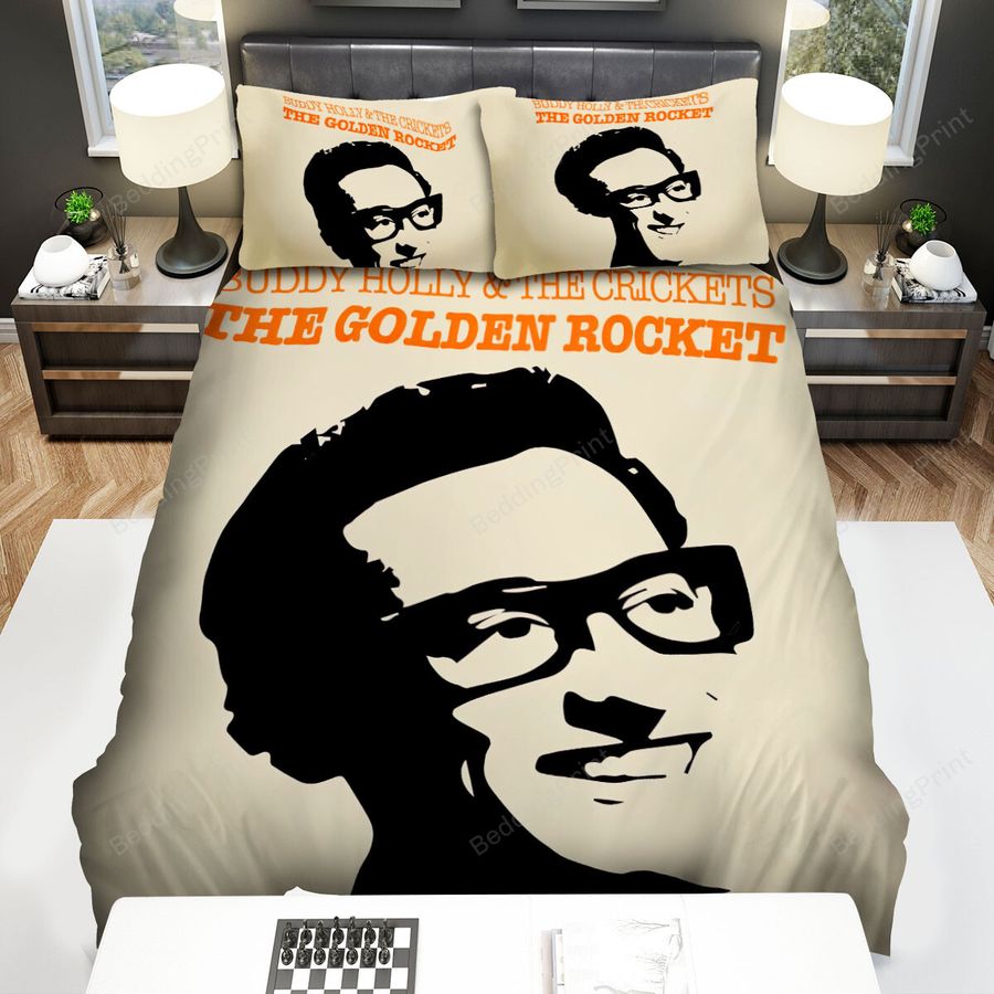 Buddy Holly The Golden Rocket Bed Sheets Spread Comforter Duvet Cover Bedding Sets