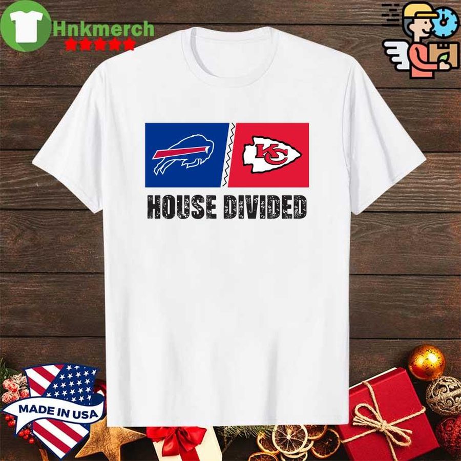 Buffalo Bills Vs Kansas City Chiefs House Divided Shirt