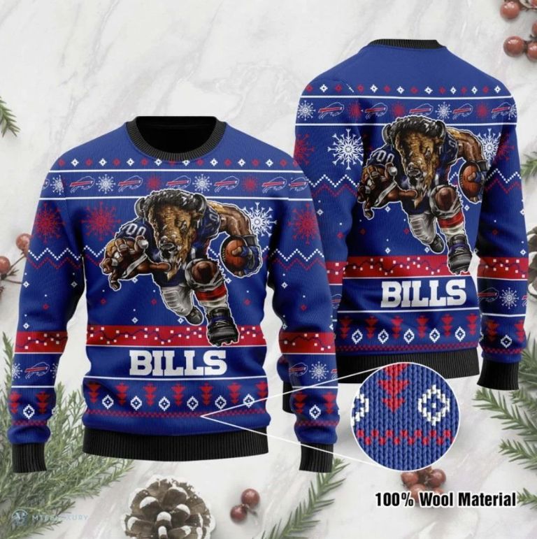 Buffalo Bills Xmas Sweater 3D