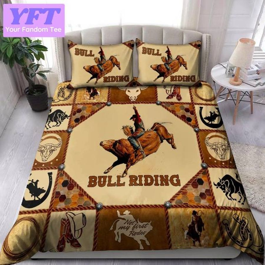 Bull Riding Rope Not My First Rodeo 3D Bedding Set