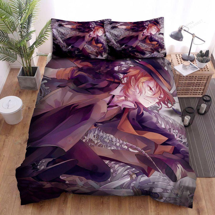 Bungou Stray Dogs Chuuya Nakahara Bed Sheets Spread Comforter Duvet Cover Bedding Sets