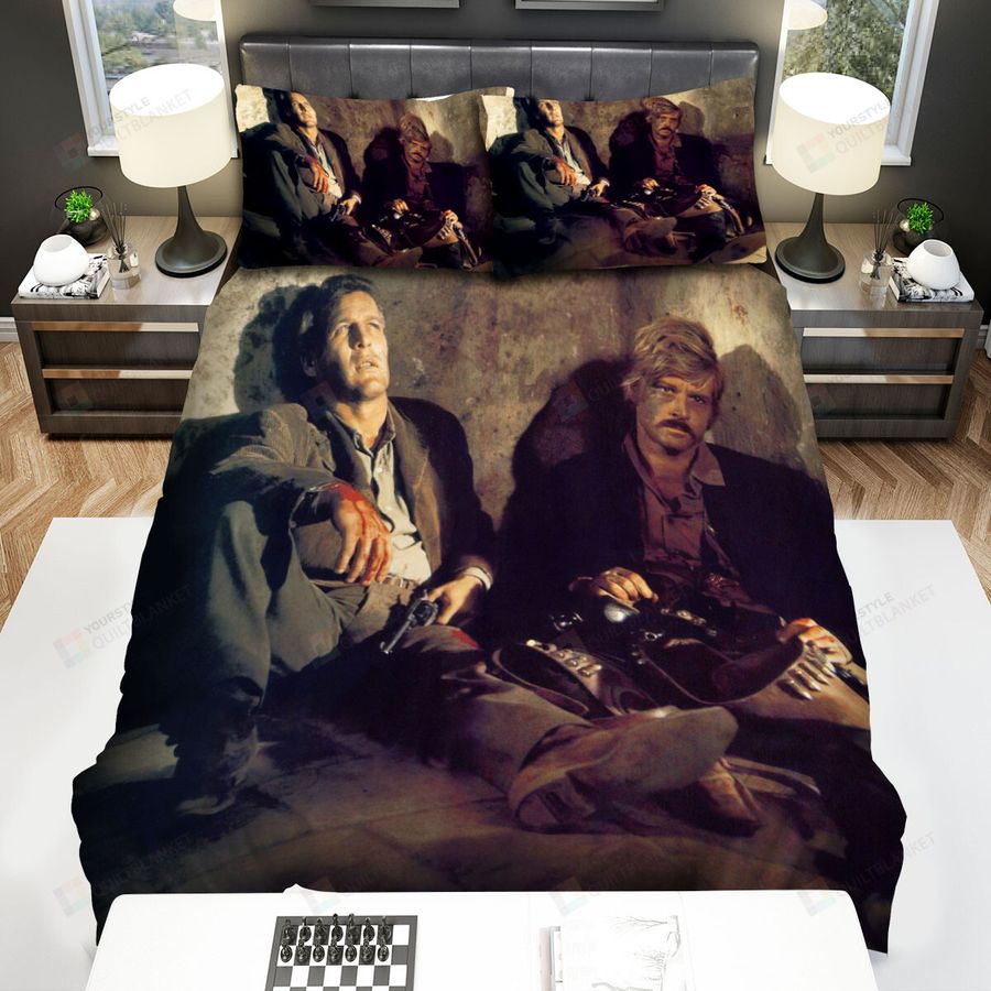 Butch Cassidy And The Sundance Kid (1969) Movie Scene With Two Men Bed Sheets Spread Comforter Duvet Cover Bedding Sets