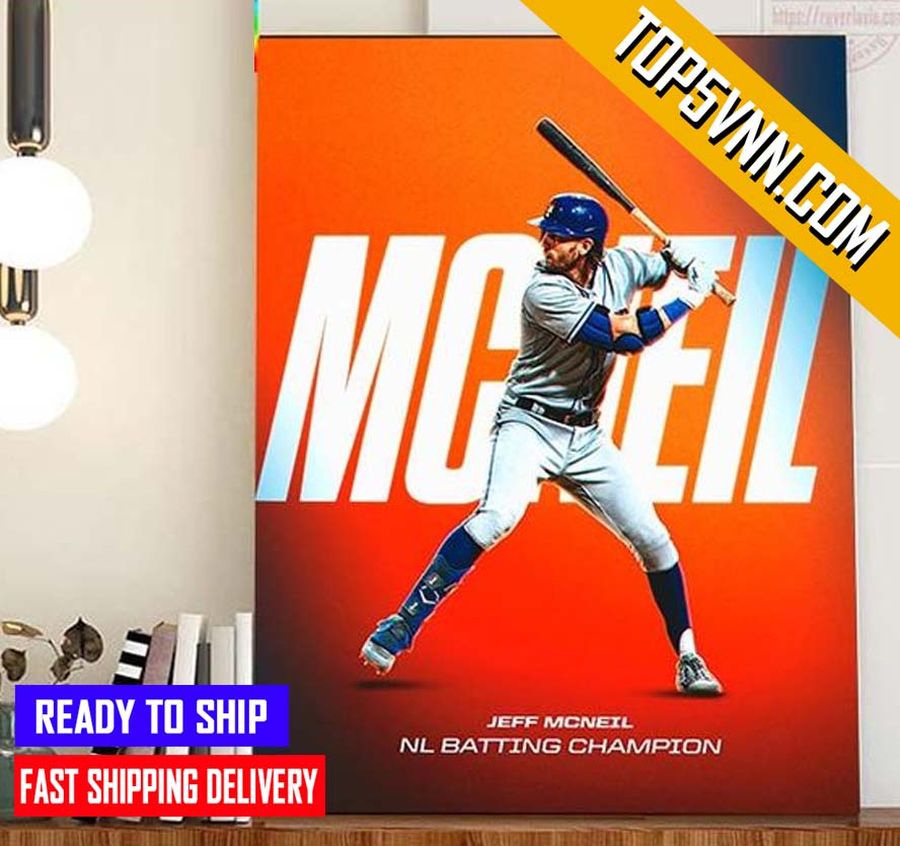 BUY NOW Jeff Mcneil Is 2022 NL Batting Champion Gift Poster Canvas