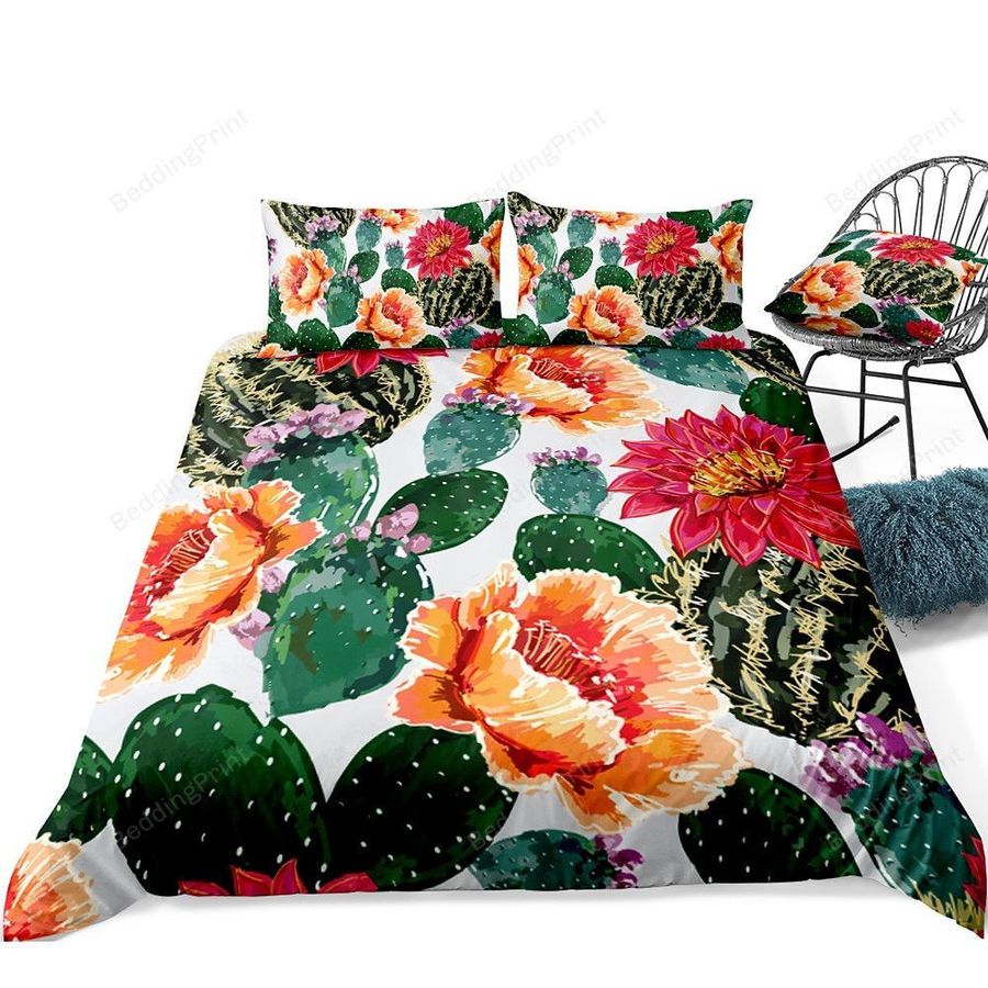 Cactus Flower Bed Sheets Duvet Cover Bedding Sets