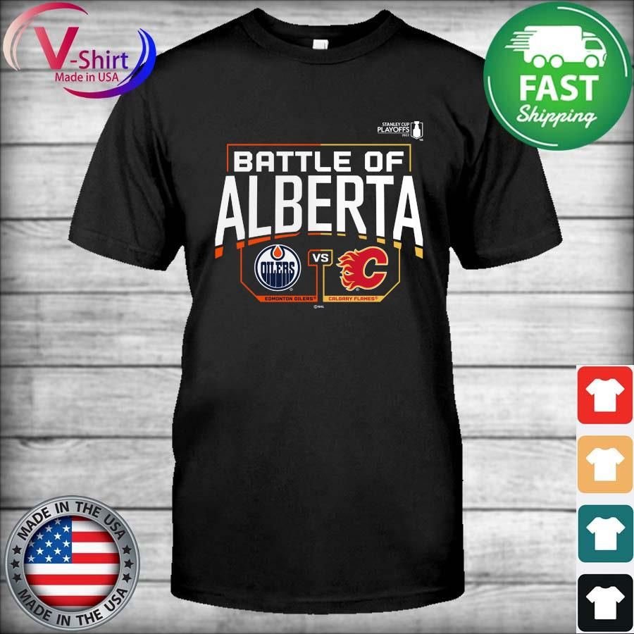 Calgary Flames Vs Edmonton Oilers 2022 Stanley Cup Playoffs Battle Of Alberta Shirt