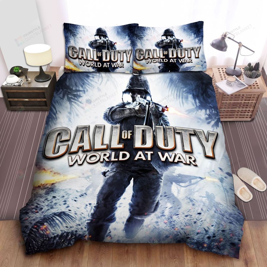 Call Of Duty, War At World The 5Th Game Bed Sheets Spread Comforter Duvet Cover Bedding Sets