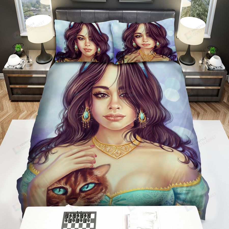 Camila Cabello As Tiana Bed Sheets Spread Comforter Duvet Cover Bedding Sets