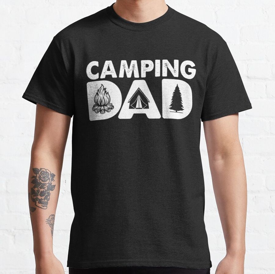 Camping Dad Funny Camping Gift For Kids Men Women Classic T-Shirt