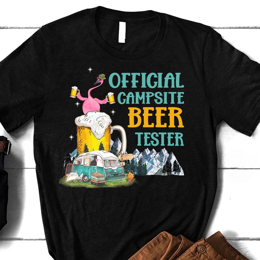Camping Flamingo Beer Official Shirt