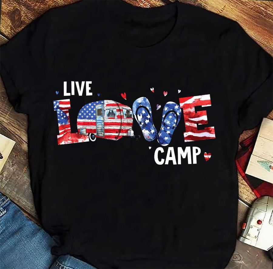 Camping Lover Live Love Camp Shirt