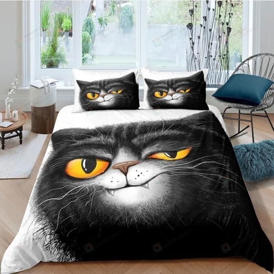 Cartoon Cat Bed Sheets Duvet Cover Bedding Sets
