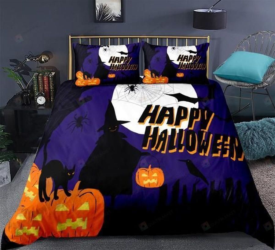 Cartoon Halloween Cotton Bed Sheets Spread Comforter Duvet Cover Bedding Sets