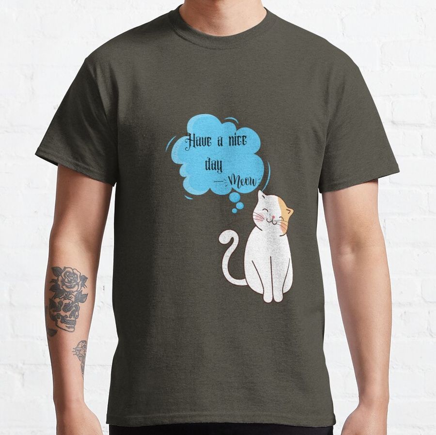 Cat wishing you  Classic T-Shirt