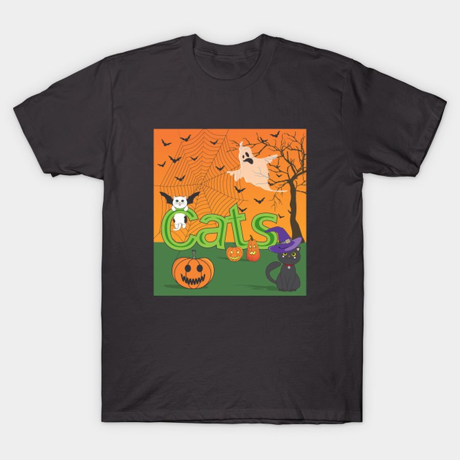 Cats Halloween T Shirt, Hoodie, Sweatshirt, Long Sleeve