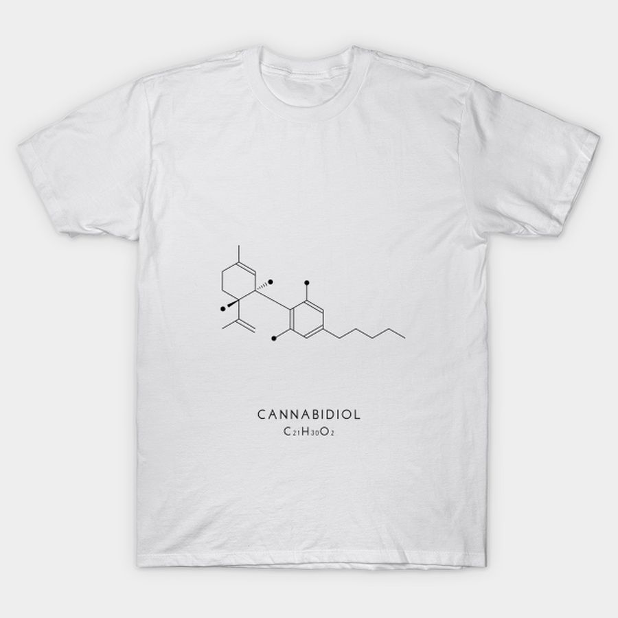 CBD Molecular Structure   White T Shirt, Hoodie, Sweatshirt, Long Sleeve