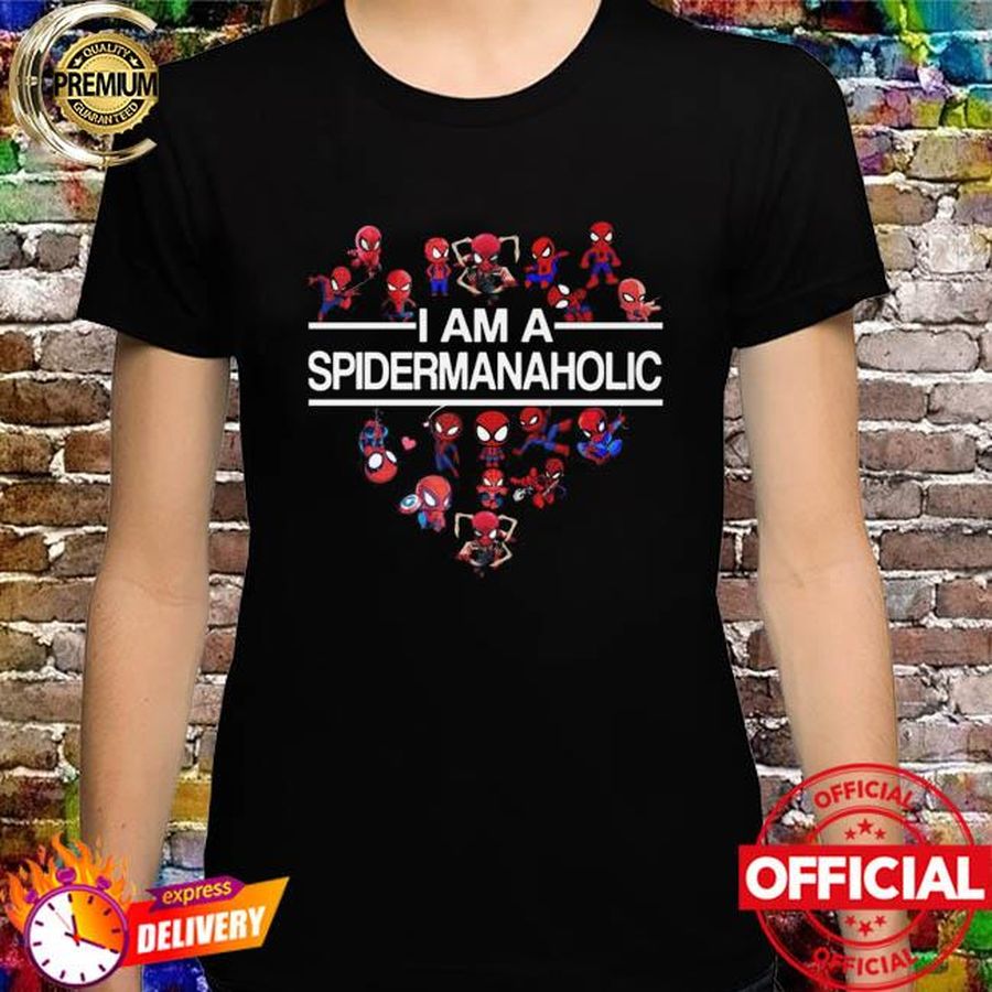 Chibi Spider-Man I am Spiderman Holic Heart new shirt