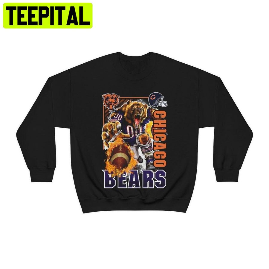 Chicago Bears Vintage Nfl Football Team Sport Trending Unisex Sweatshirt