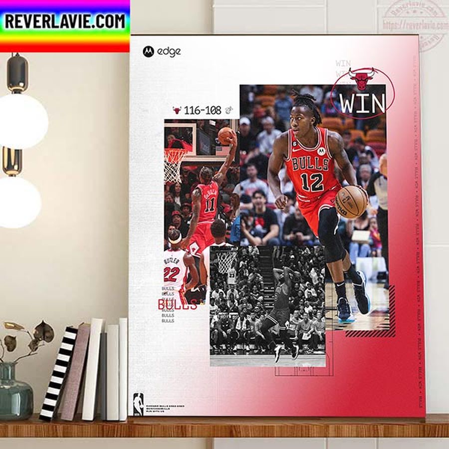 Chicago Bulls Bulls Are Back Bulls Win 2022 NBA Home Decor Poster Canvas