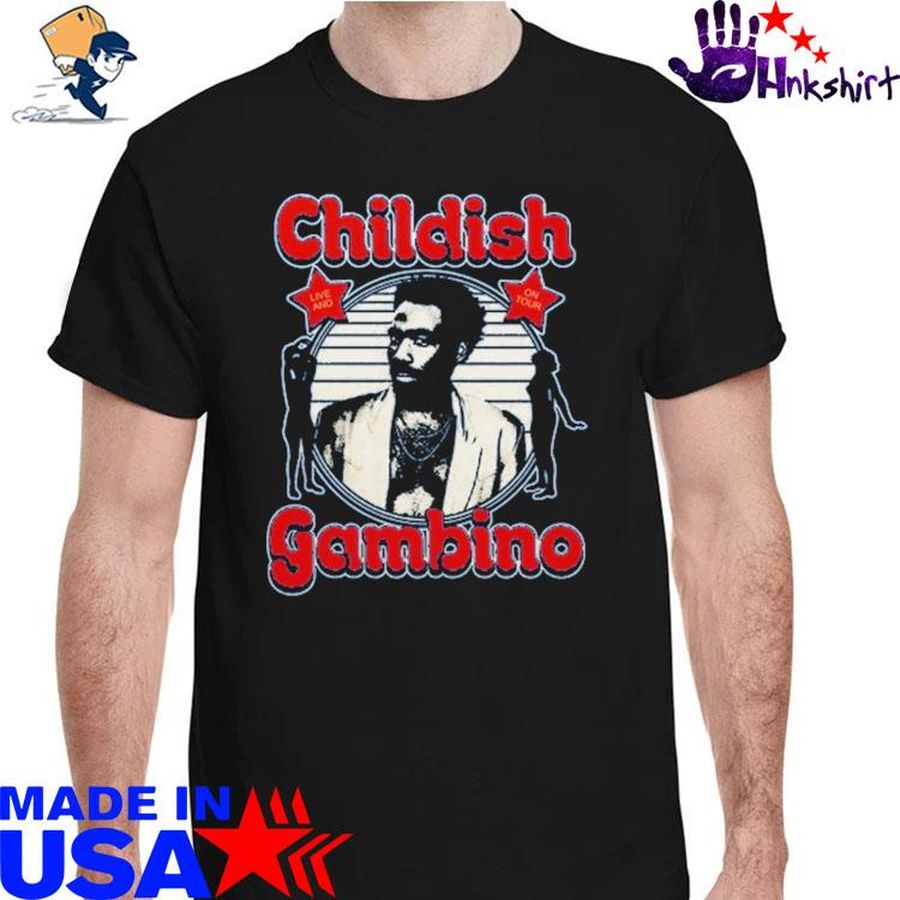 Childish live and on tour Gambino vintage shirt