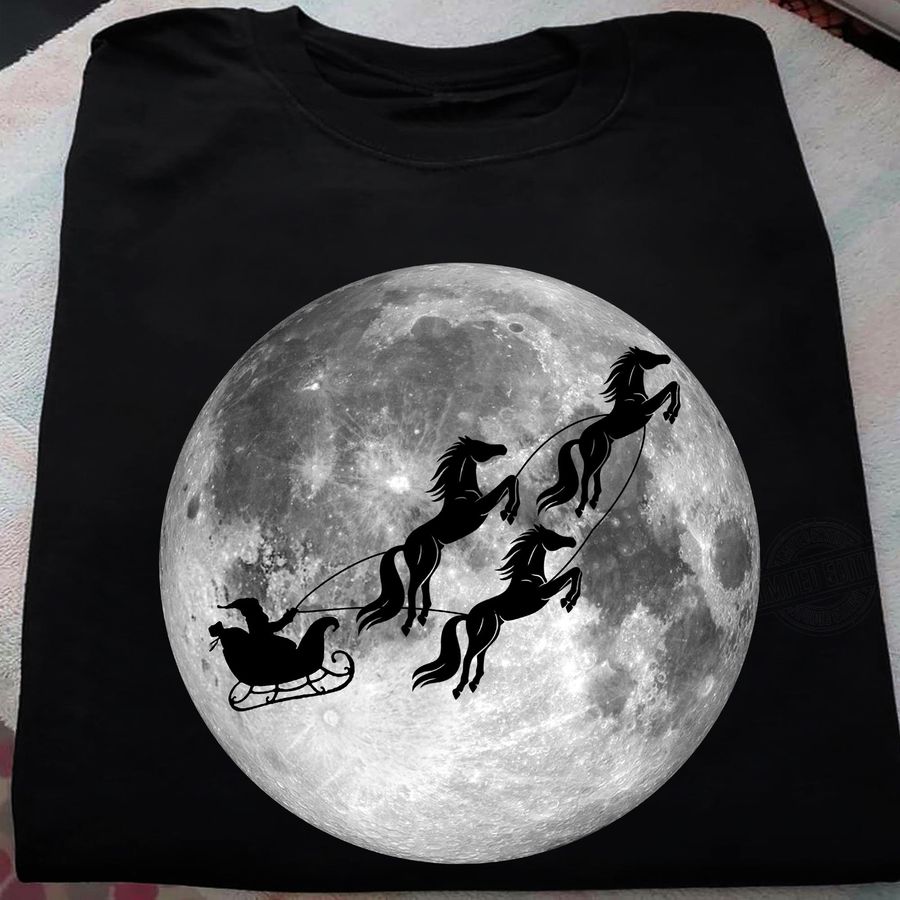 Christmas And Horse Moon Night Shirt