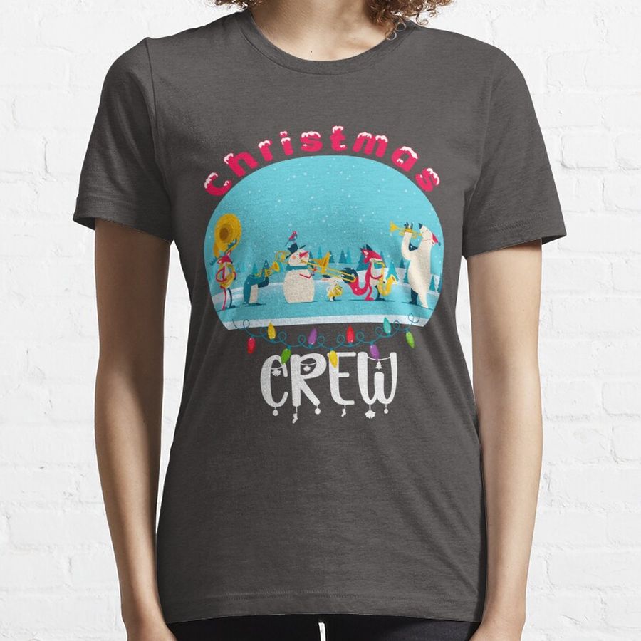 Christmas Crew  happy new year holidays 2023 shirts for family black Essential T-Shirt