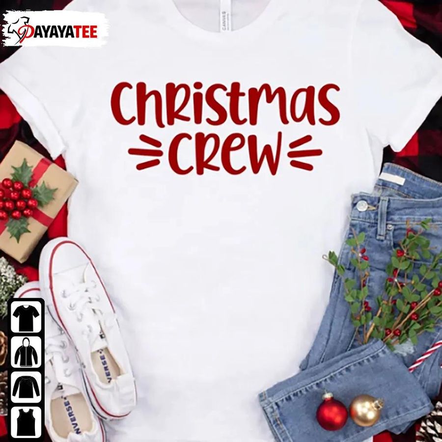 Christmas Crew Shirt Basic Graphic Merry Xmas Unisex Gifts