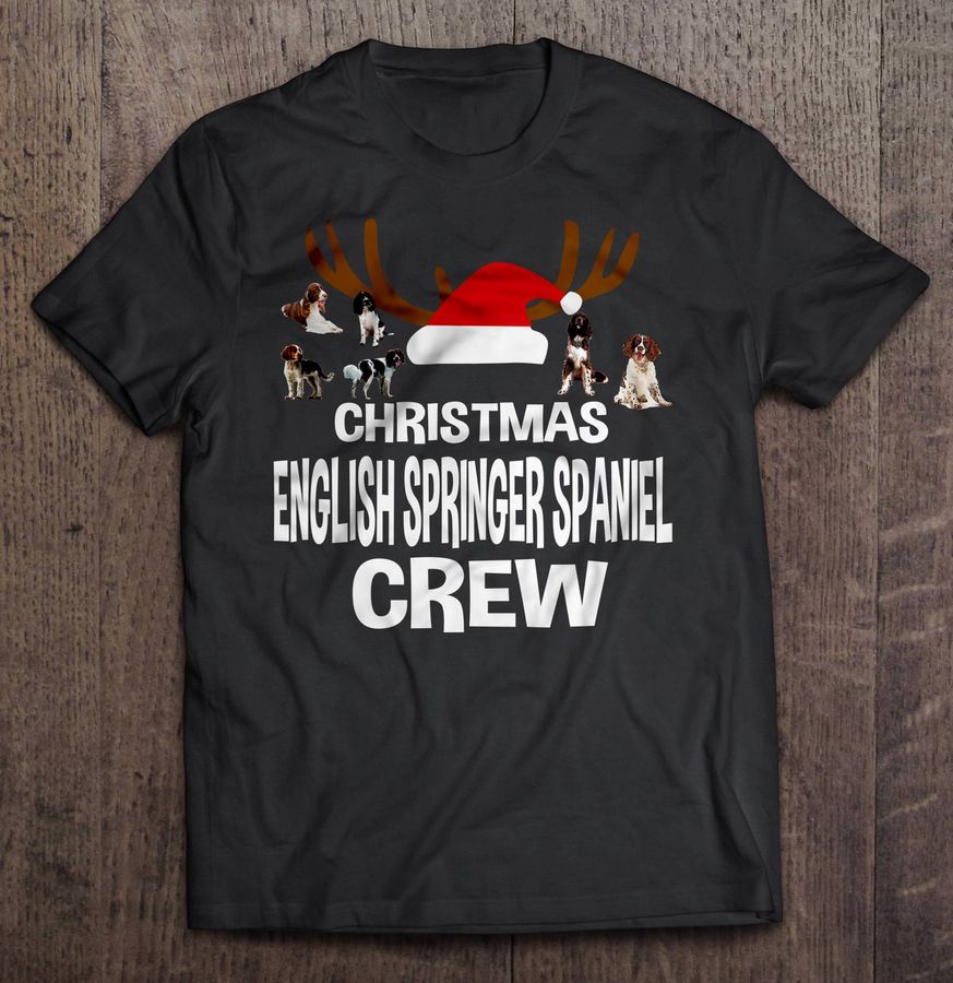 Christmas English Springer Spaniel Crew Gift TShirt