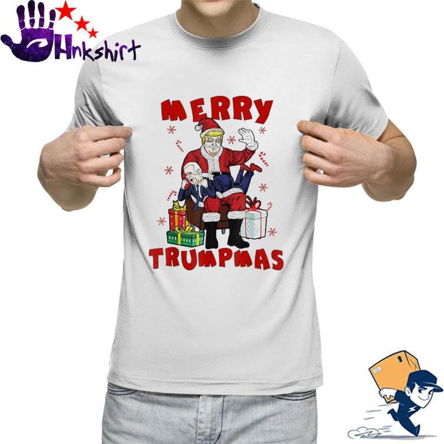 Christmas Santa Trump Spanking Joe biden Merry Trumpmas shirt