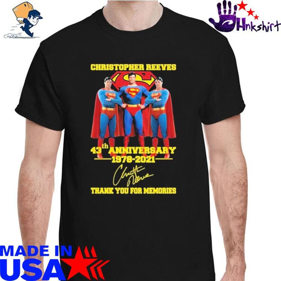 Christopher Reeve 43th Anniversary 1978 2021 Thank You For Memories shirt