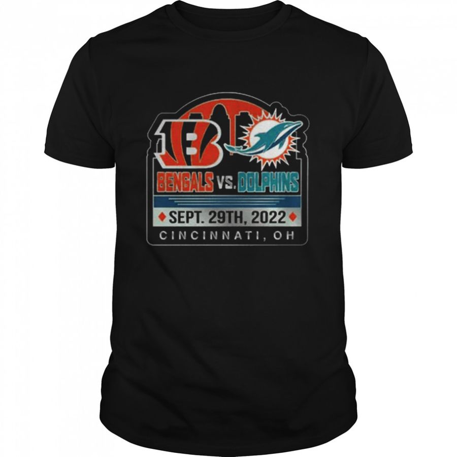 Cincinnati Bengals Vs Miami Dolphins Sept 29Th 2022 Cincinnati, OH Shirt
