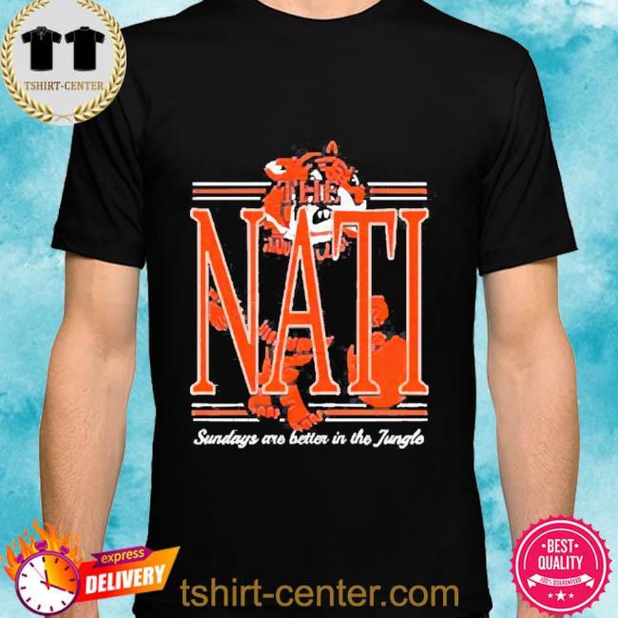 Cincinnati The Nati Sunday’s Are Better In The Jungle Shirt