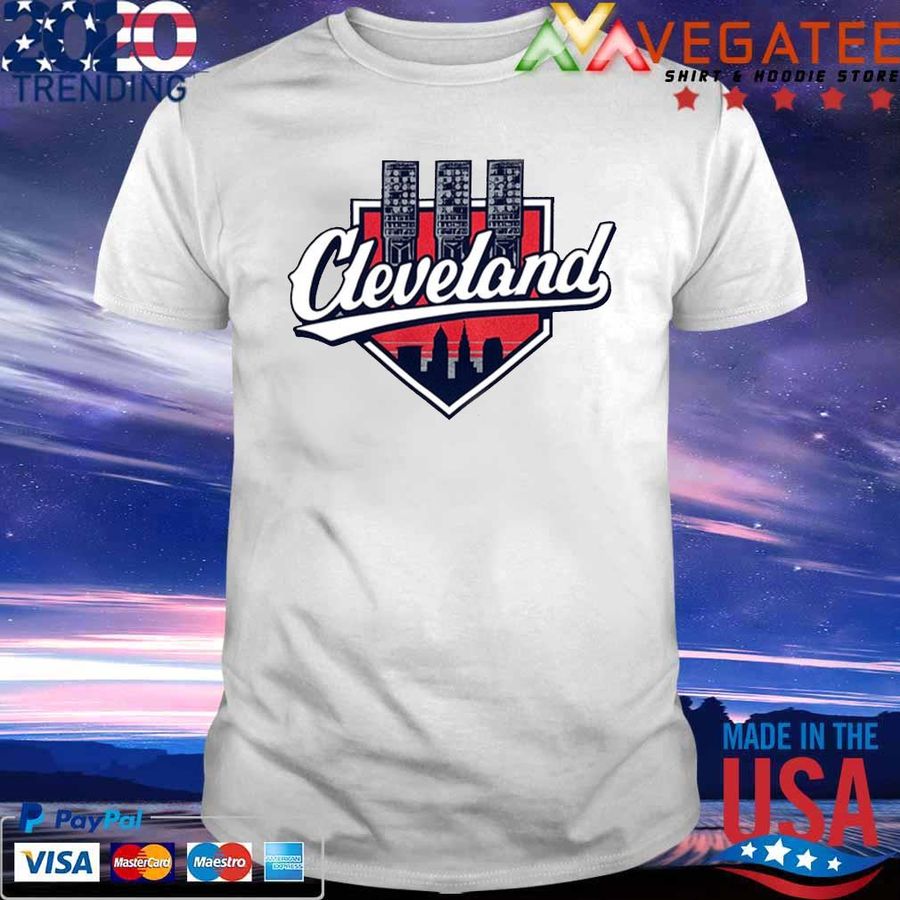 Cleveland Baseball Script Lights Shirt